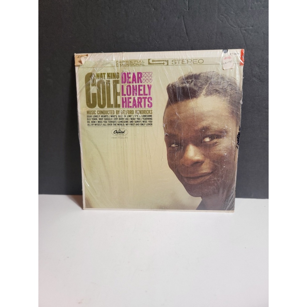 Nat King Cole: Dear Lonely Hearts Capitol 1962 Vinyl Record Album ST-1838